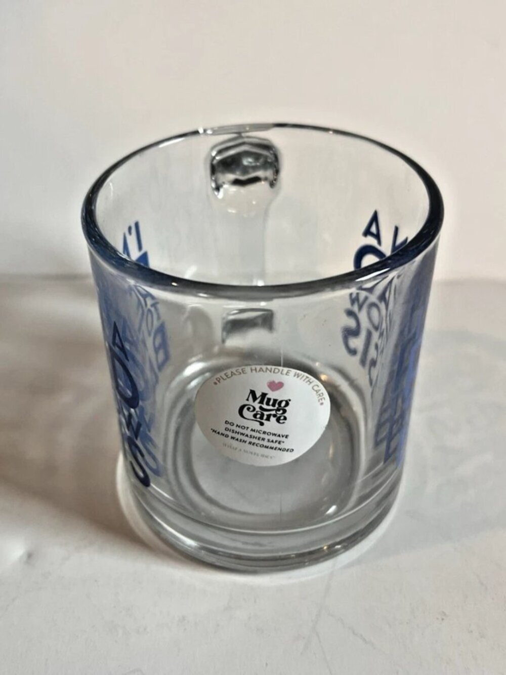 NEW Think Ink - I'm On A Read To Know Basis Glass Mug - Picture 4 of 4